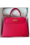 Hermes Kelly Sellier 28 Handmade Bag In Rose Extreme Epsom Calfskin