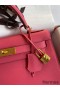 Hermes Kelly Sellier 28 Handmade Bag In Rose Lipstick Epsom Calfskin