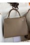 Hermes Kelly Sellier 28 Handmade Bag In Taupe Epsom Calfskin