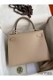 Hermes Kelly Sellier 28 Handmade Bag In Trench Epsom Calfskin