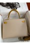 Hermes Kelly Sellier 32 Bicolor Bag in Trench and Yellow Epsom Calfskin