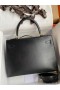 Hermes Kelly Sellier 32 Handmade Bag In Black Box Calfskin
