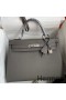 Hermes Kelly Sellier 32 Handmade Bag In Etain Epsom Calfskin