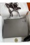 Hermes Kelly Sellier 32 Handmade Bag In Etain Epsom Calfskin