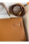 Hermes Kelly Sellier 32 Handmade Bag In Gold Epsom Calfskin
