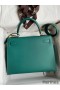 Hermes Kelly Sellier 32 Handmade Bag in Malachite Epsom Calfskin