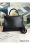 Hermes Kelly Sellier 35 Handmade Bag In Black Box Calfskin
