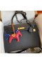 Hermes Kelly Sellier 35 Handmade Bag In Black Epsom Calfskin