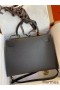 Hermes Kelly Sellier 35 Handmade Bag In Black Epsom Calfskin