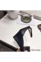 Hermes Legend Wedge Sandal In Black Calfskin