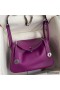 Hermes Lindy 26 Handmade Bag In Anemone Swift Calfskin