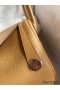 Hermes Lindy 26 Handmade Bag In Biscuit Clemence Leather