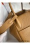 Hermes Lindy 26 Handmade Bag In Biscuit Clemence Leather