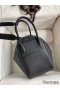 Hermes Lindy 26 Handmade Bag In Black Clemence Leather