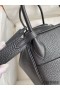 Hermes Lindy 26 Handmade Bag In Black Clemence Leather
