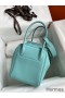 Hermes Lindy 26 Handmade Bag In Blue Atoll Swift Calfskin