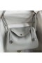 Hermes Lindy 26 Handmade Bag In Blue Glacier Clemence Leather