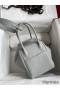Hermes Lindy 26 Handmade Bag In Blue Glacier Clemence Leather