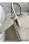 Hermes Lindy 26 Handmade Bag In Craie Ostrich Leather