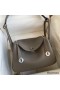 Hermes Lindy 26 Handmade Bag In Etain Clemence Leather