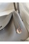 Hermes Lindy 26 Handmade Bag In Etain Clemence Leather
