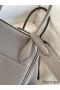 Hermes Lindy 26 Handmade Bag In Etain Clemence Leather