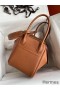 Hermes Lindy 26 Handmade Bag In Gold Evercolor Leather