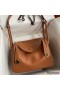 Hermes Lindy 26 Handmade Bag In Gold Swift Calfskin