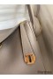 Hermes Lindy 26 Handmade Bag In Gris Asphalt Clemence Leather