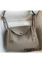 Hermes Lindy 26 Handmade Bag In Gris Asphalt Evercolor Leather