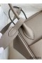 Hermes Lindy 26 Handmade Bag In Gris Asphalt Evercolor Leather