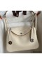 Hermes Lindy 26 Handmade Bag In Nata Clemence Leather