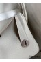 Hermes Lindy 26 Handmade Bag In Pearl Grey Clemence Leather