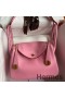 Hermes Lindy 26 Handmade Bag In Rose Confetti Swift Calfskin