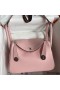 Hermes Lindy 26 Handmade Bag In Rose Sakura Swift Calfskin