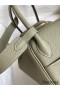 Hermes Lindy 26 Handmade Bag In Sauge Clemence Leather