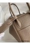 Hermes Lindy 26 Handmade Bag In Taupe Clemence Leather