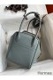 Hermes Lindy 26 Handmade Bag In Vert Amande Evercolor Leather