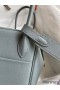 Hermes Lindy 26 Handmade Bag In Vert Amande Evercolor Leather