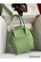 Hermes Lindy 26 Handmade Bag In Vert Criquet Clemence Leather