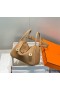 Hermes Lindy 26cm Bag In Chai Clemence Leather GHW