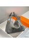 Hermes Lindy 26cm Bag In Gris Meyer Clemence Leather GHW