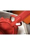 Hermes Lindy 26cm Bag In Red Clemence Leather PHW