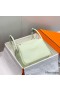 Hermes Lindy 26cm Bag In Vert Fizz Clemence Leather GHW