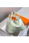 Hermes Lindy 26cm Bag In Vert Fizz Clemence Leather GHW