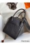 Hermes Lindy 30 Handmade Bag In Black Ostrich Leather