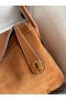 Hermes Lindy 30 Handmade Bag In Gold Doblis Suede Calfskin