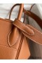 Hermes Lindy 30 Handmade Bag In Gold Evercolor Leather