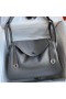 Hermes Lindy 30 Handmade Bag In Grey Swift Calfskin