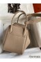 Hermes Lindy 30 Handmade Bag In Tourterelle Clemence Leather